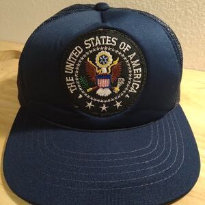 Vintage USA Seal Patch Snap Back Hat